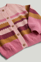 Load image into Gallery viewer, Mothercare Pink Striped Knitted Cardigan
