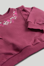 Load image into Gallery viewer, Mothercare Berry Embroidered Sweat Top
