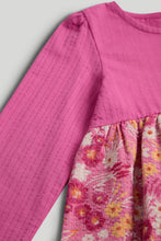 Load image into Gallery viewer, Mothercare Pink Cotton Twofer Dress
