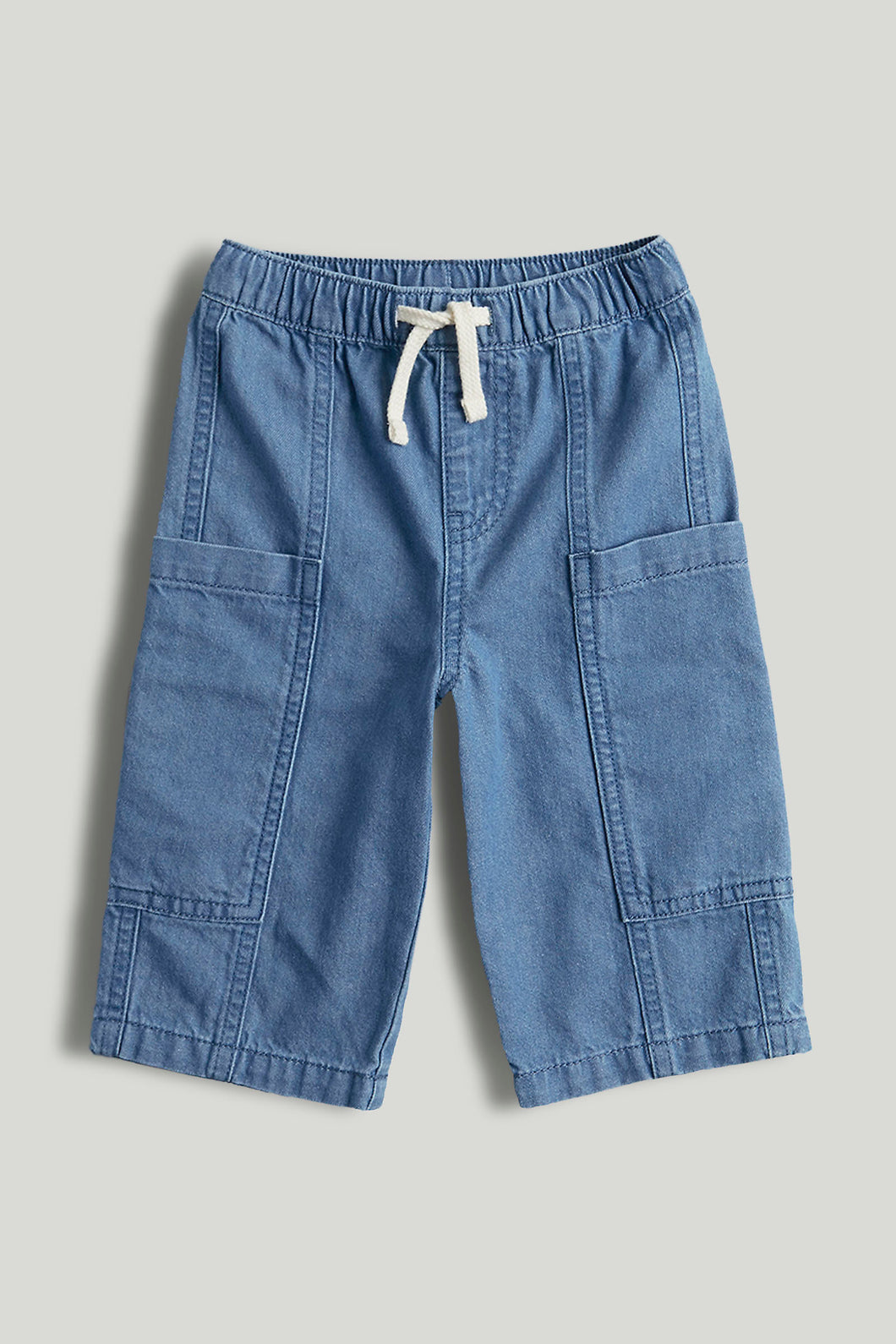 Mothercare Wide-Leg Denim Cargo Jeans