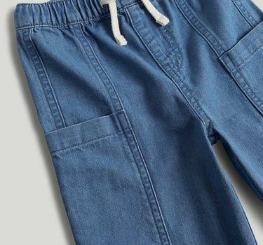 Mothercare Wide-Leg Denim Cargo Jeans