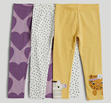 Mothercare 3 Pack Fun Leggings
