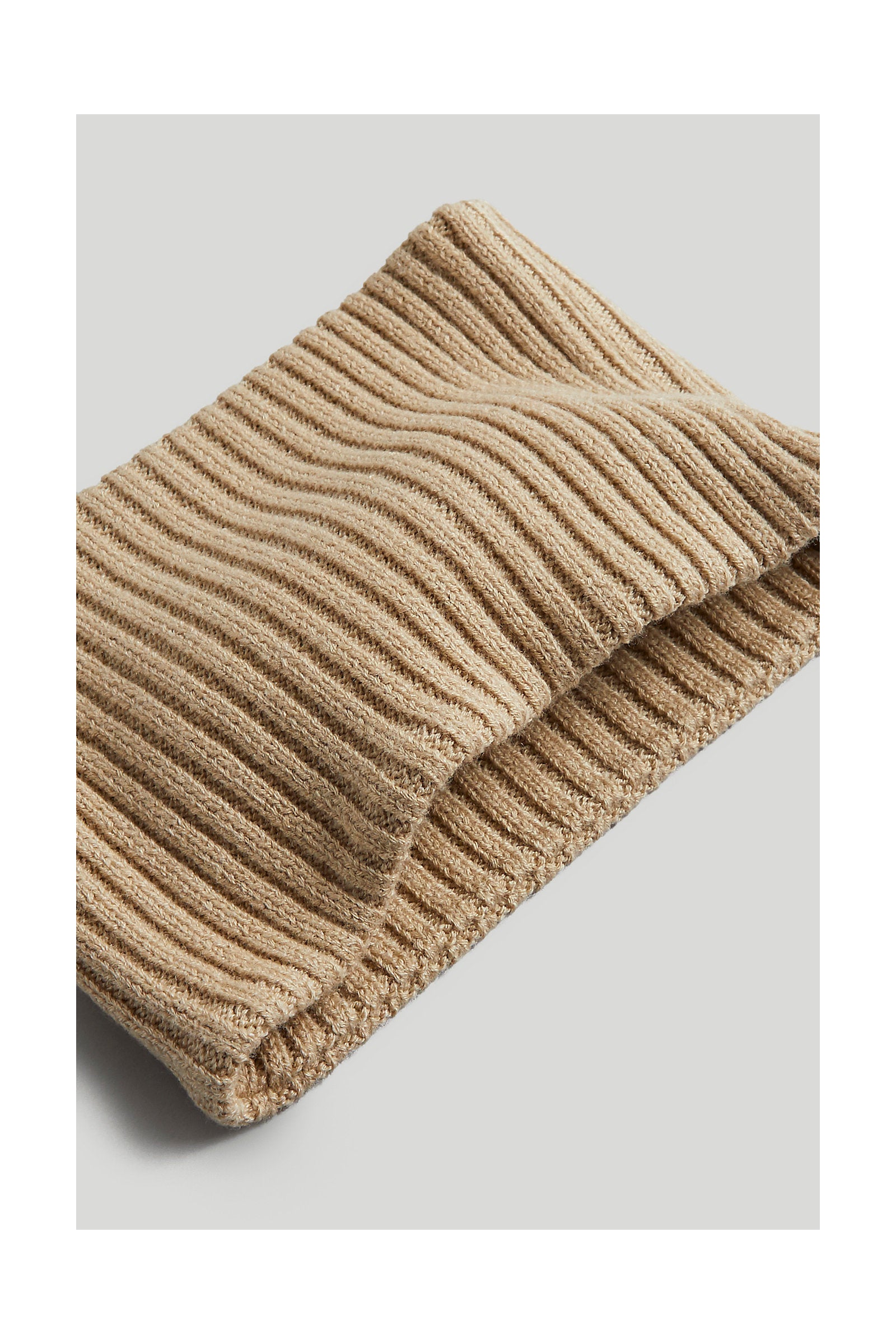 Mothercare Beige Ribbed Knitted Snood