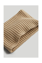 Load image into Gallery viewer, Mothercare Beige Ribbed Knitted Snood
