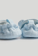 Load image into Gallery viewer, Mothercare Blue Bear Baby Slippers
