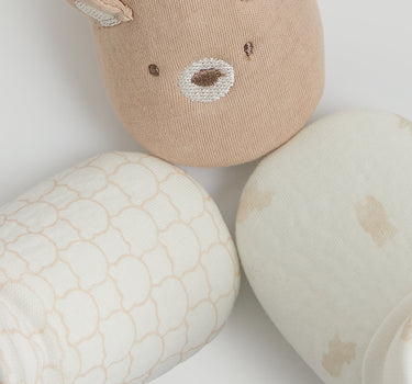 Mothercare 3 Pack Bear Sock-Top Baby Booties