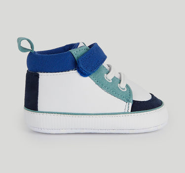 Mothercare Blue Star Hi-Top Pram Trainers