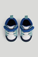 Load image into Gallery viewer, Mothercare Blue Star Hi-Top Pram Trainers
