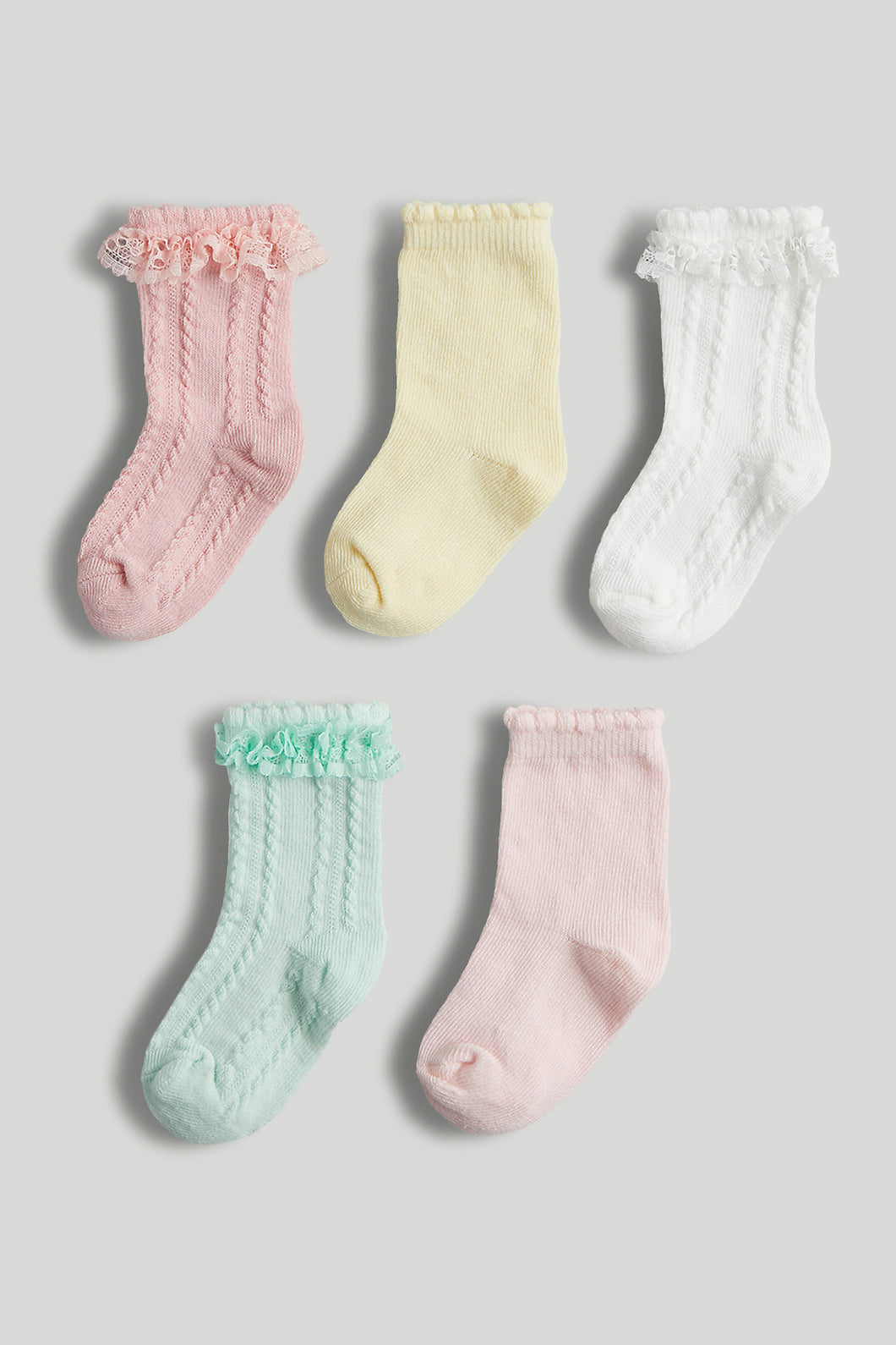 Mothercare 5 Pack Frilly Baby Socks