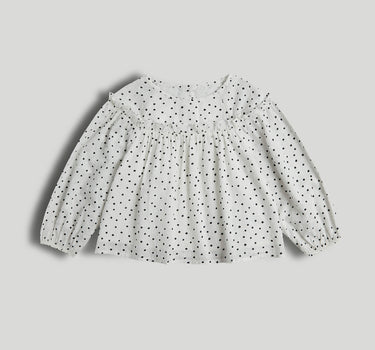 Mothercare White Spotty Dobby Blouse
