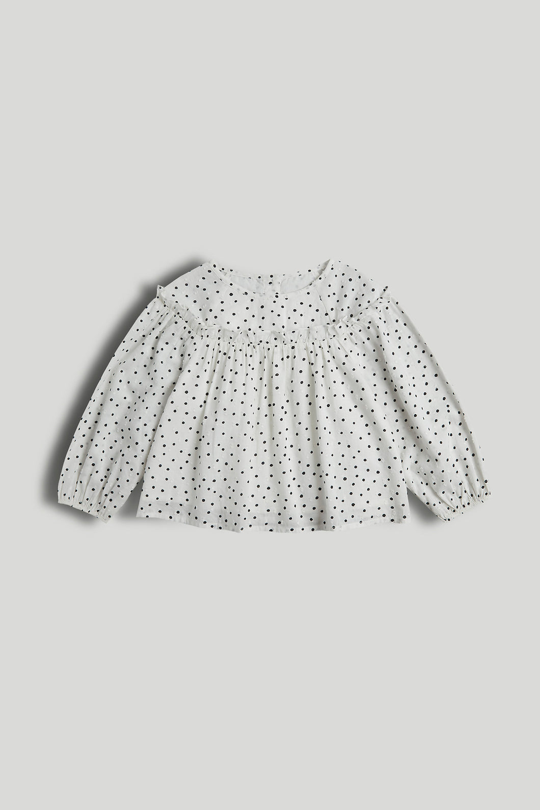 Mothercare White Spotty Dobby Blouse
