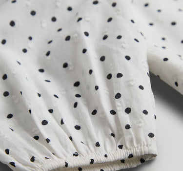 Mothercare White Spotty Dobby Blouse