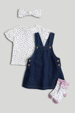 Load image into Gallery viewer, Mothercare 4-Piece Pinny Dress Outfit Set
