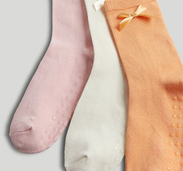 Mothercare 3 Pack Bow Slip-Resist Socks