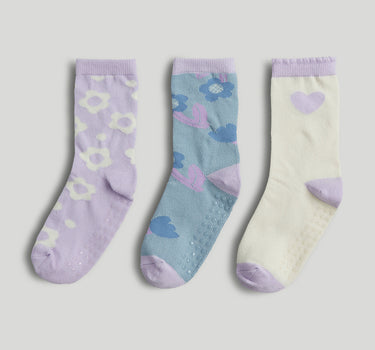Mothercare 3 Pack Floral Slip-Resist Socks