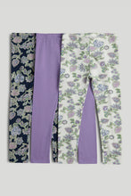 Load image into Gallery viewer, Mothercare 3 Pack Floral Leggings

