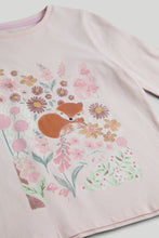 Load image into Gallery viewer, Mothercare Pink Fox Long-Sleeved T-Shirt
