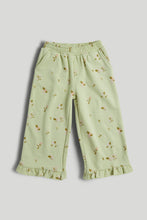 Load image into Gallery viewer, Mothercare Green Floral Joggers
