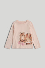 Load image into Gallery viewer, Mothercare Pink Cat Long-Sleeved T-Shirt
