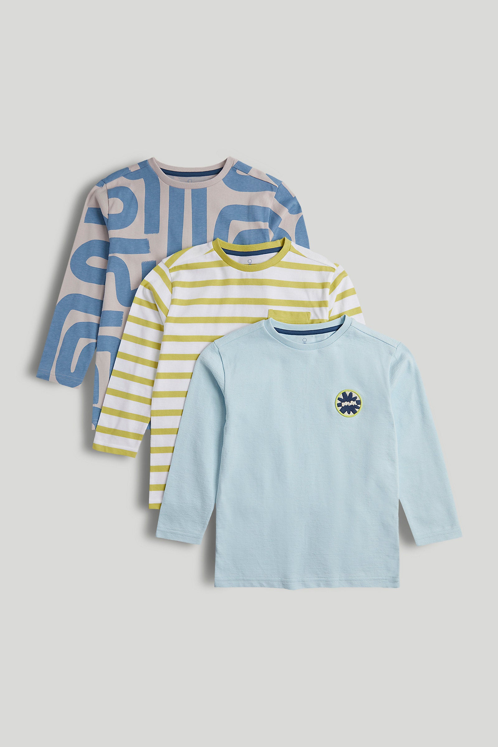 Mothercare 3 Pack Long-Sleeved T-Shirt