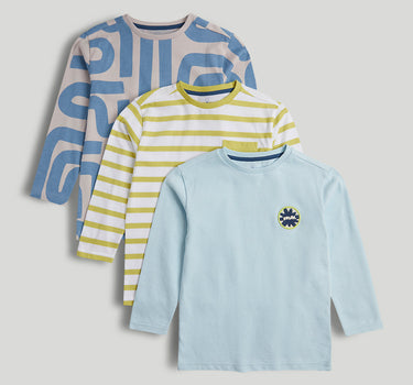 Mothercare 3 Pack Long-Sleeved T-Shirt