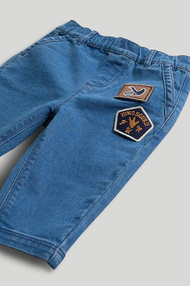 Mothercare Badged Pull-On Jeans