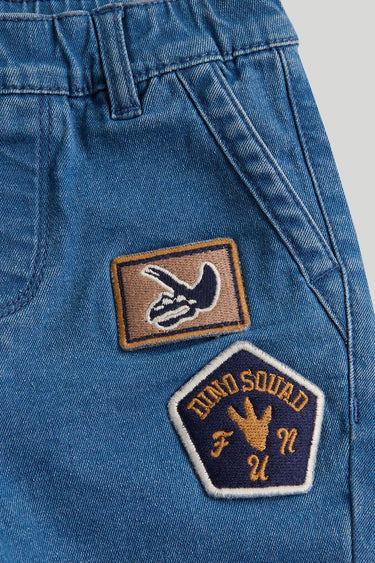 Mothercare Badged Pull-On Jeans