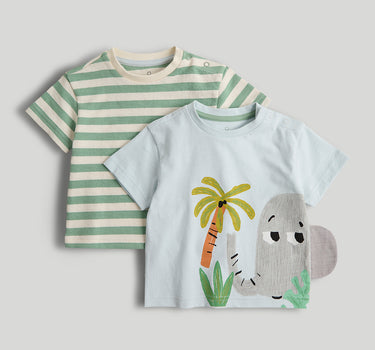 Mothercare 2 Pack Elephant T-Shirt
