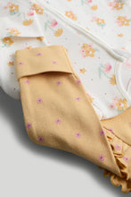 Load image into Gallery viewer, Mothercare 2 Pack Floral Zip-Up Sleepsuits
