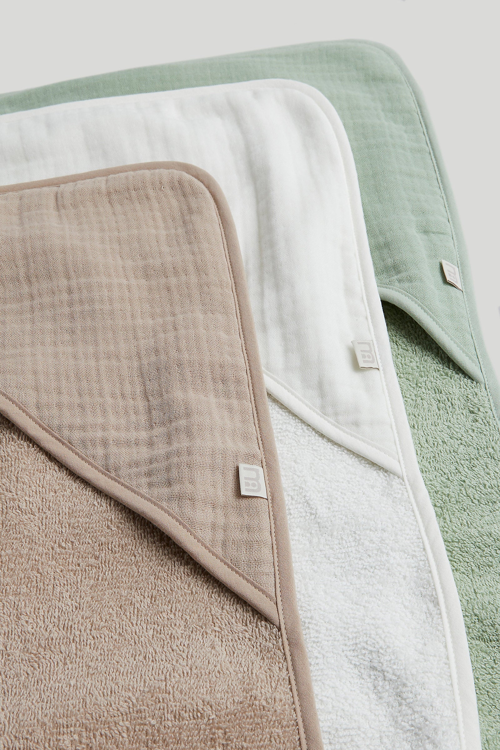 Mothercare Cuddle N Dry Baby Hooded Towel  3pk