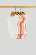 Load image into Gallery viewer, Mothercare 5 Pack Ponies Short-Sleeved Bodysuits
