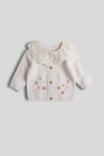 Load image into Gallery viewer, Mothercare My First Pink Knitted Cardigan
