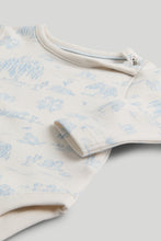 Load image into Gallery viewer, Mothercare My First 2 Pack Blue Long-Sleeved Bodysuits
