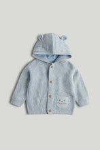 Load image into Gallery viewer, Mothercare My First Blue Knitted Cardigan
