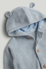 Load image into Gallery viewer, Mothercare My First Blue Knitted Cardigan
