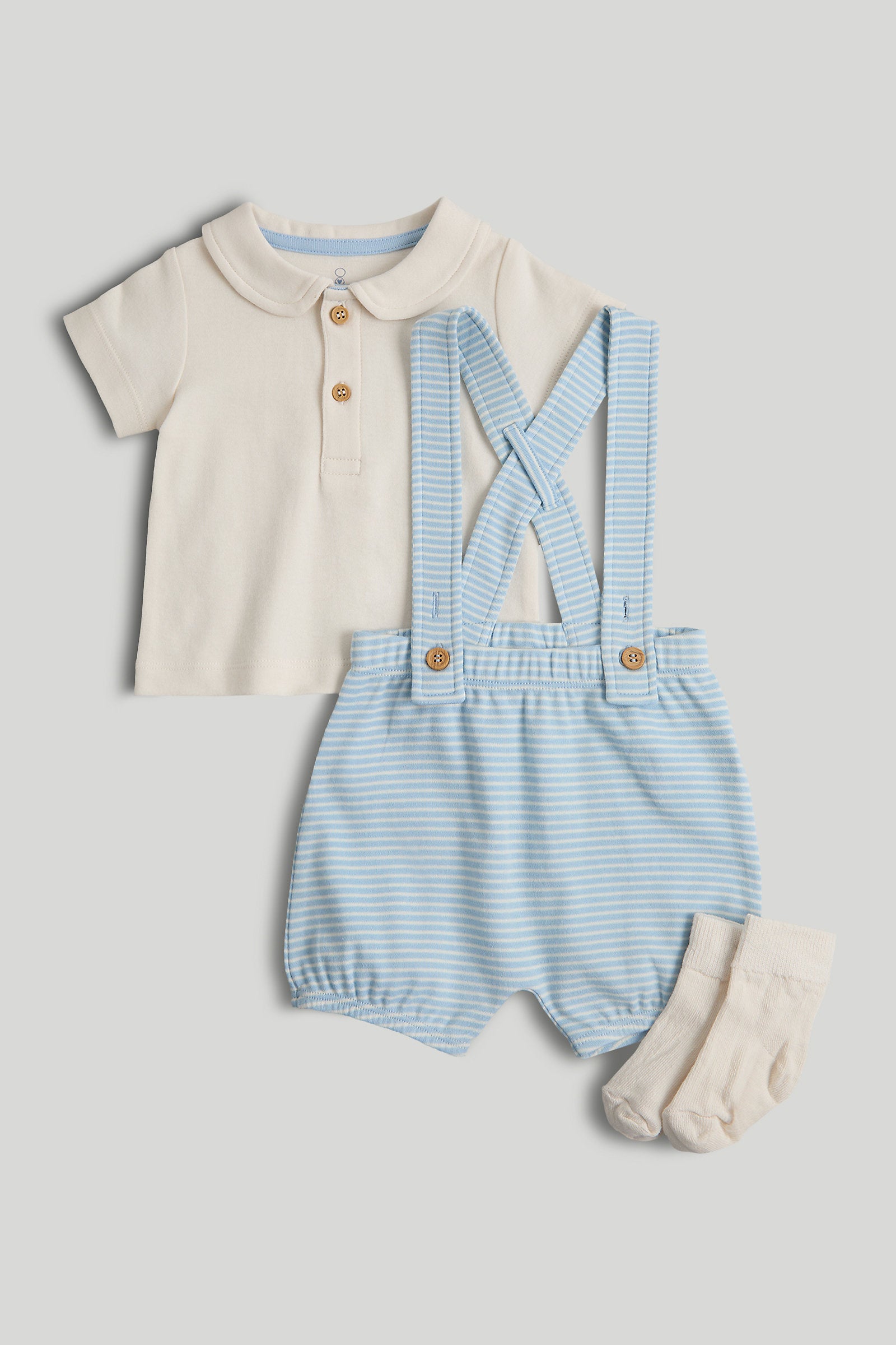 Mothercare My First 3-Piece Blue Outfit