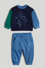 Load image into Gallery viewer, Mothercare Dinosaur Joggers and Sweat Top Outfit
