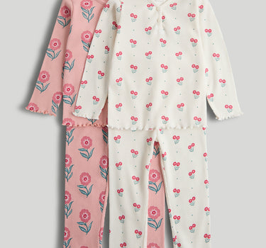 Mothercare 2 Pack Waffle Pyjamas