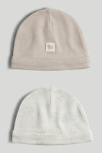 Load image into Gallery viewer, Mothercare My First 2 Pack Cotton Baby Hats
