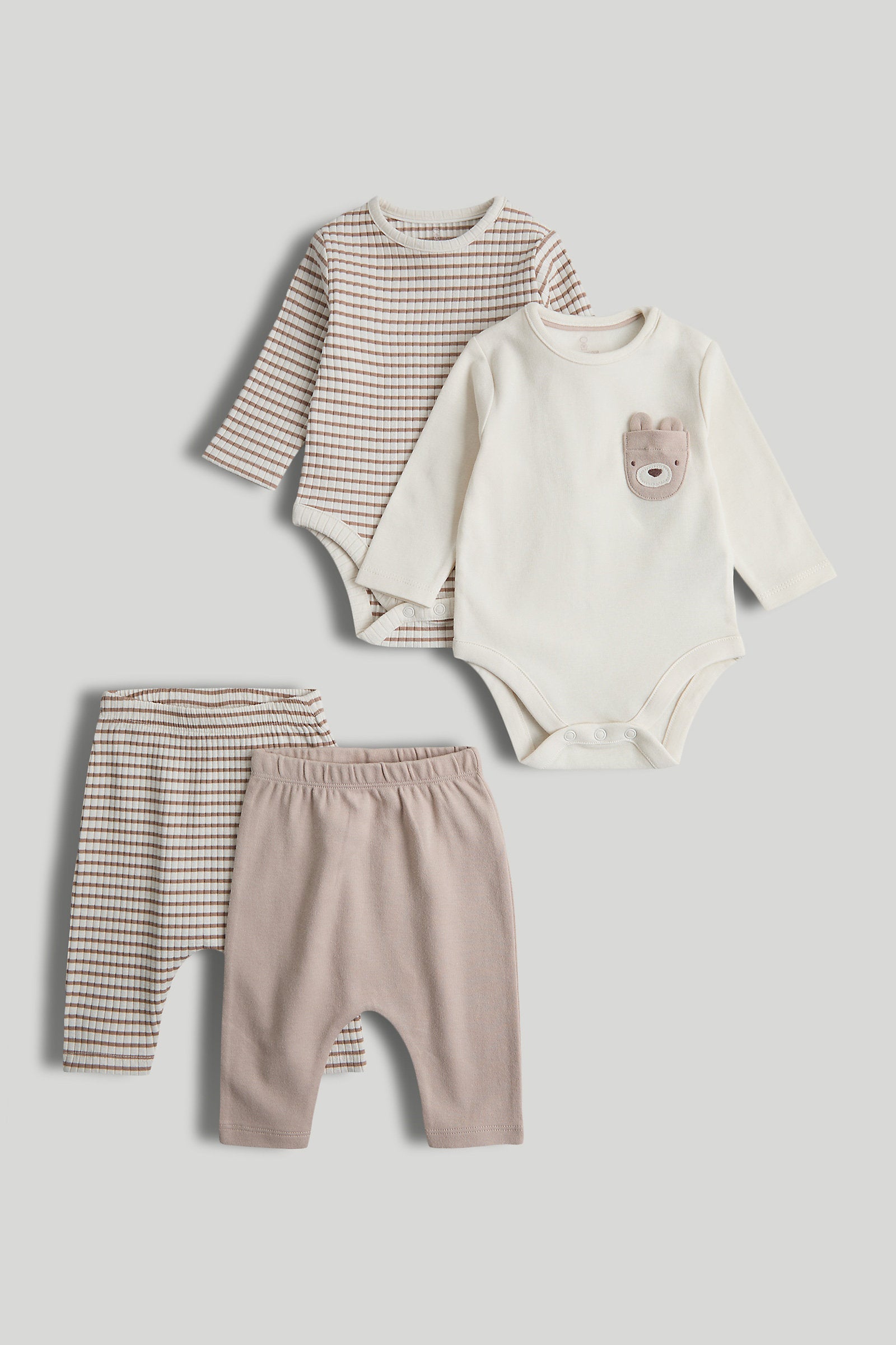Mothercare My First 4-Piece Set Bodysuits and Joggers