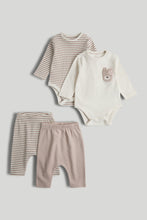 Load image into Gallery viewer, Mothercare My First 4-Piece Set Bodysuits and Joggers
