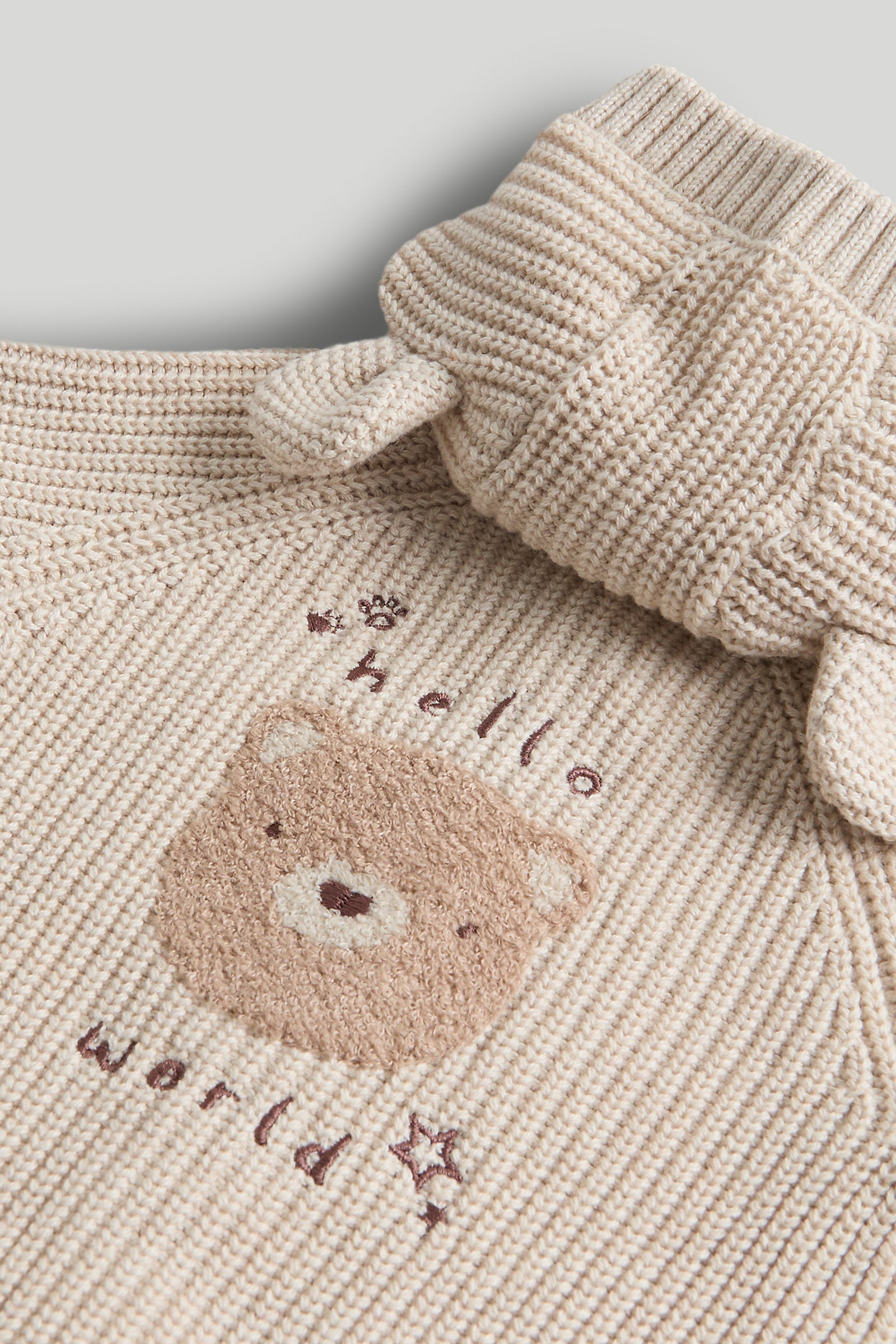Mothercare My First Hello World Knitted Cardigan