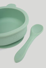 Load image into Gallery viewer, Mothercare Silicone 1St Feeding Set Green
