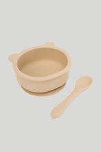 Load image into Gallery viewer, Mothercare Silicone 1St Feeding Set Beige
