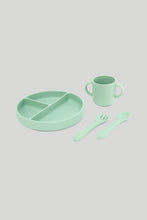 Load image into Gallery viewer, Mothercare Silicone 2Nd Feeding Set Green
