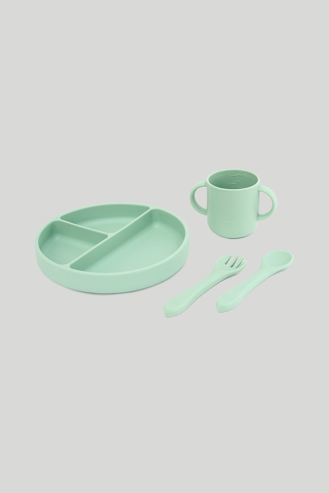 Mothercare Silicone 2Nd Feeding Set Green