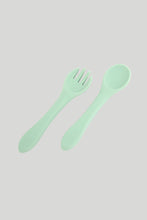 Load image into Gallery viewer, Mothercare Silicone 2Nd Feeding Set Green
