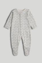 Load image into Gallery viewer, Mothercare 3 Pack Zebra Sleepsuits
