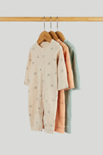 Load image into Gallery viewer, Mothercare 3 Pack Animal Footless Sleepsuits
