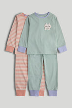 Load image into Gallery viewer, Mothercare 2 Pack Bunny Pyjamas
